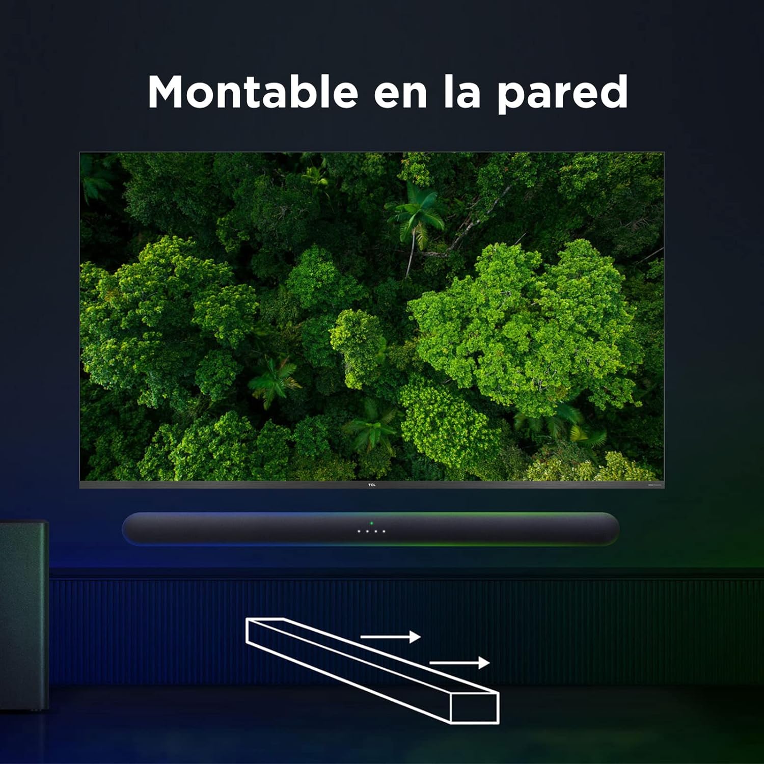 TCL TS6110 Sound Bar Wall Mount Illustration