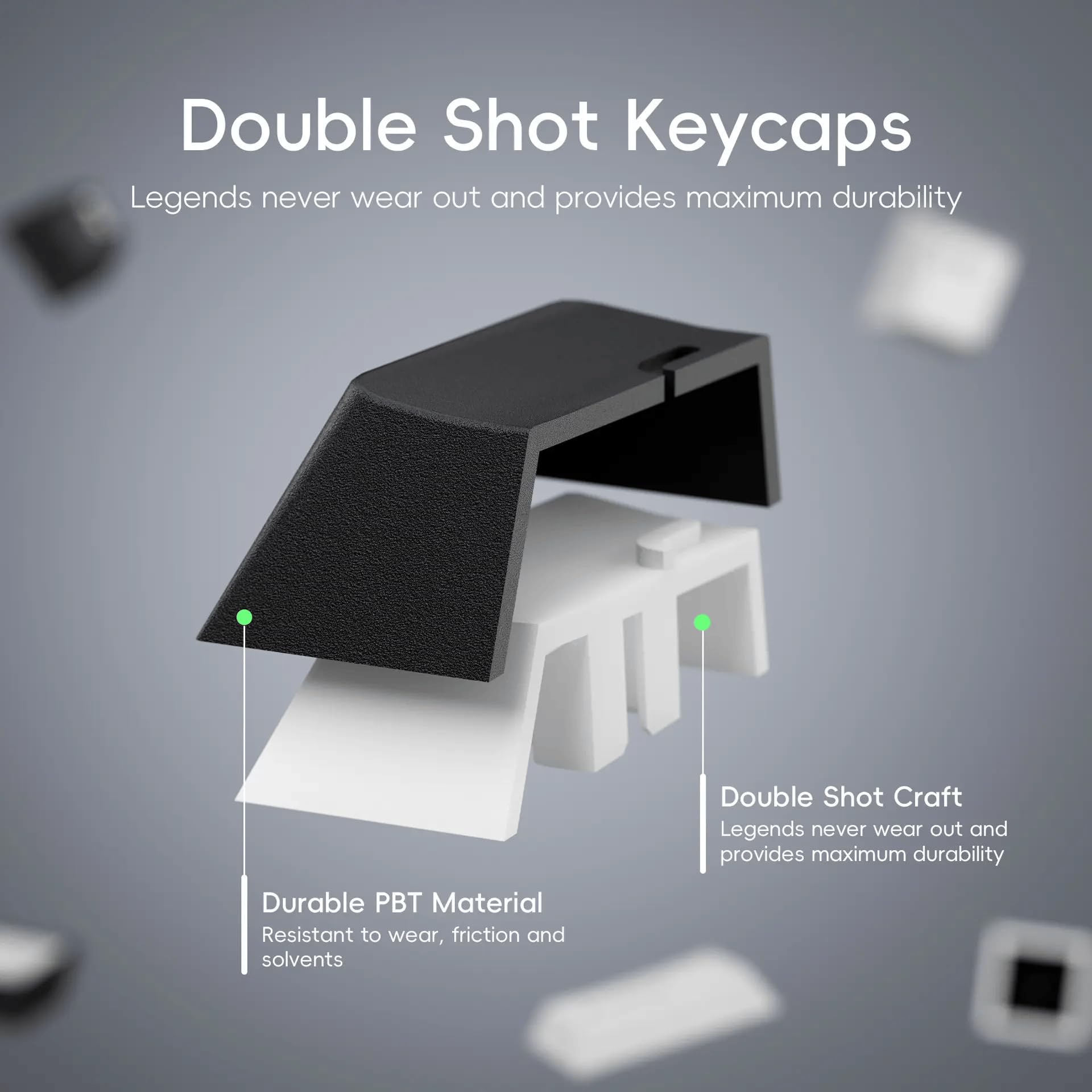 Snapklik.com : XVX 124 Keys White On Black