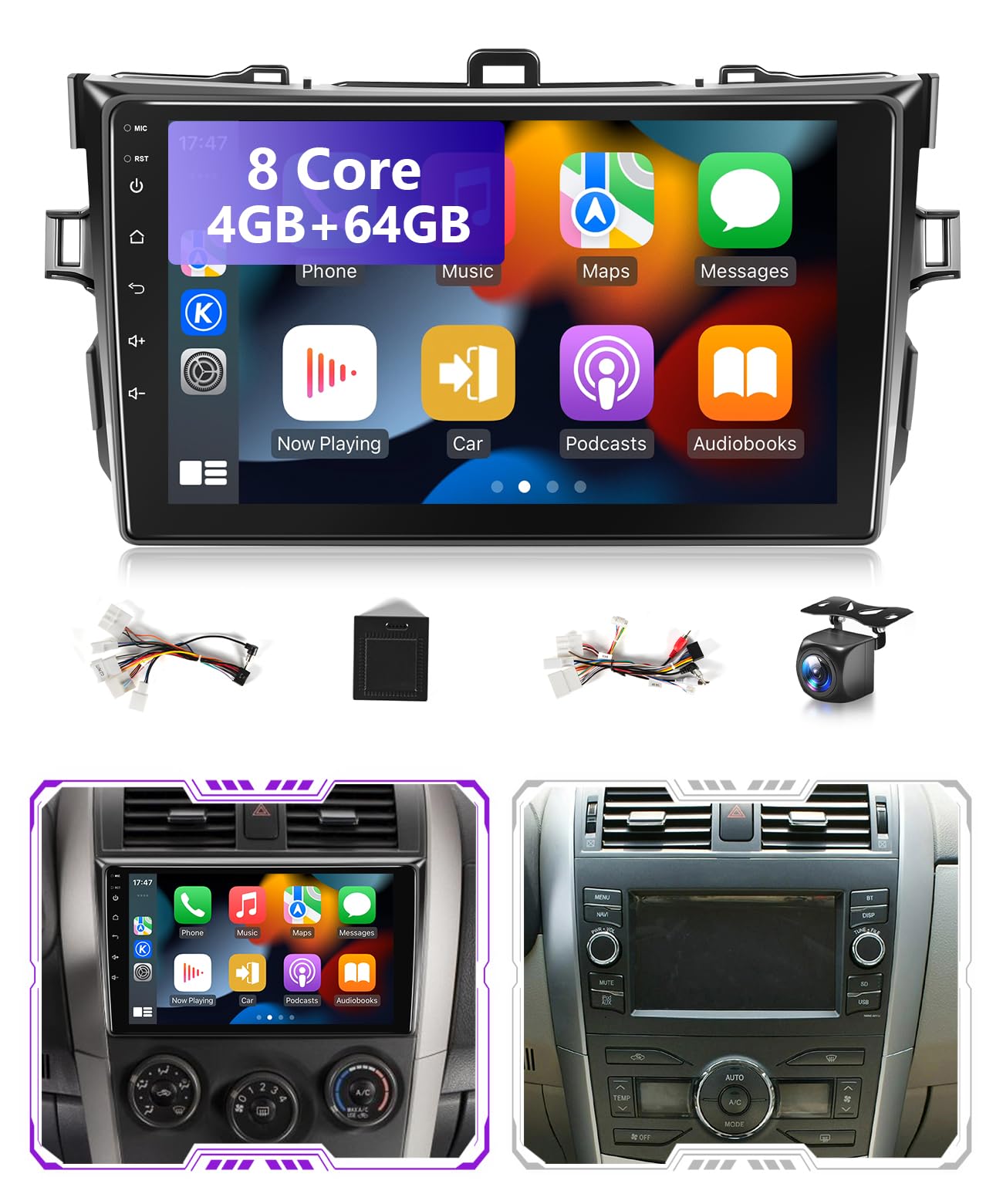 Photo 1 of XGU Android Car Stereo for Toyota Corolla (2008-2013) - 9-inch, 4G+64G
