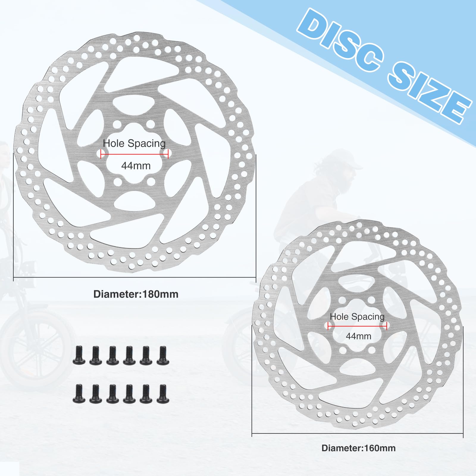 Frein à disque de vélo (avant et arrière (160 mm)