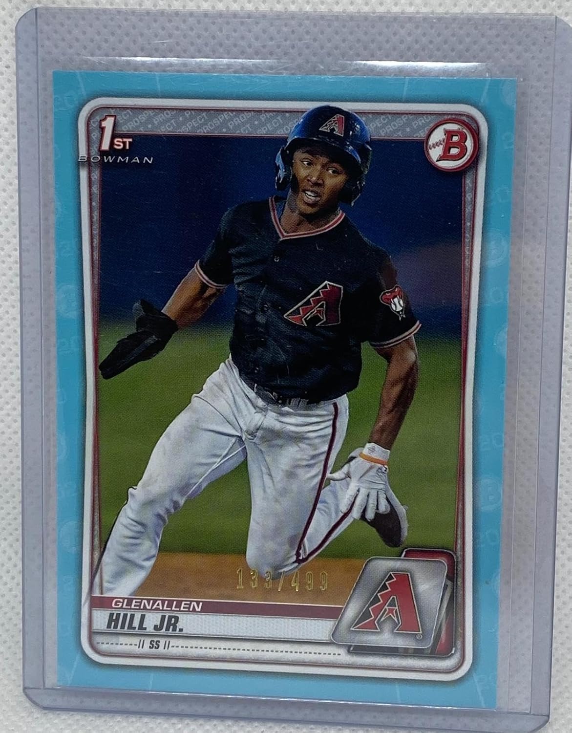 Glenallen Hill Jr. 2020 Topps 1st Bowman Prospect Sky #d 133/499 - Baseball Cards
