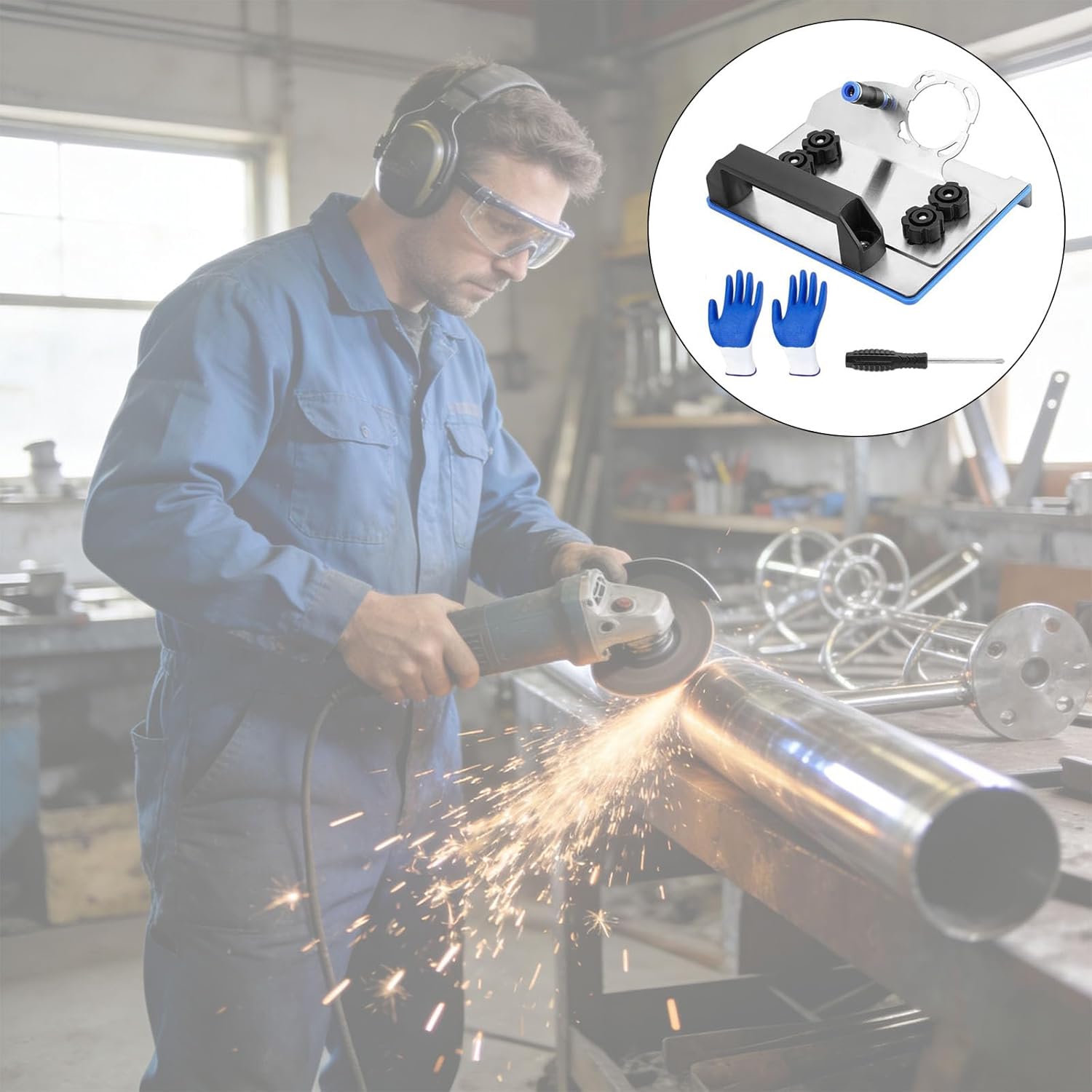 Multi Purpose Grinder Fixture Offering Secure Hold and Position for Different Tasks Heavy Duty Tool Stand
