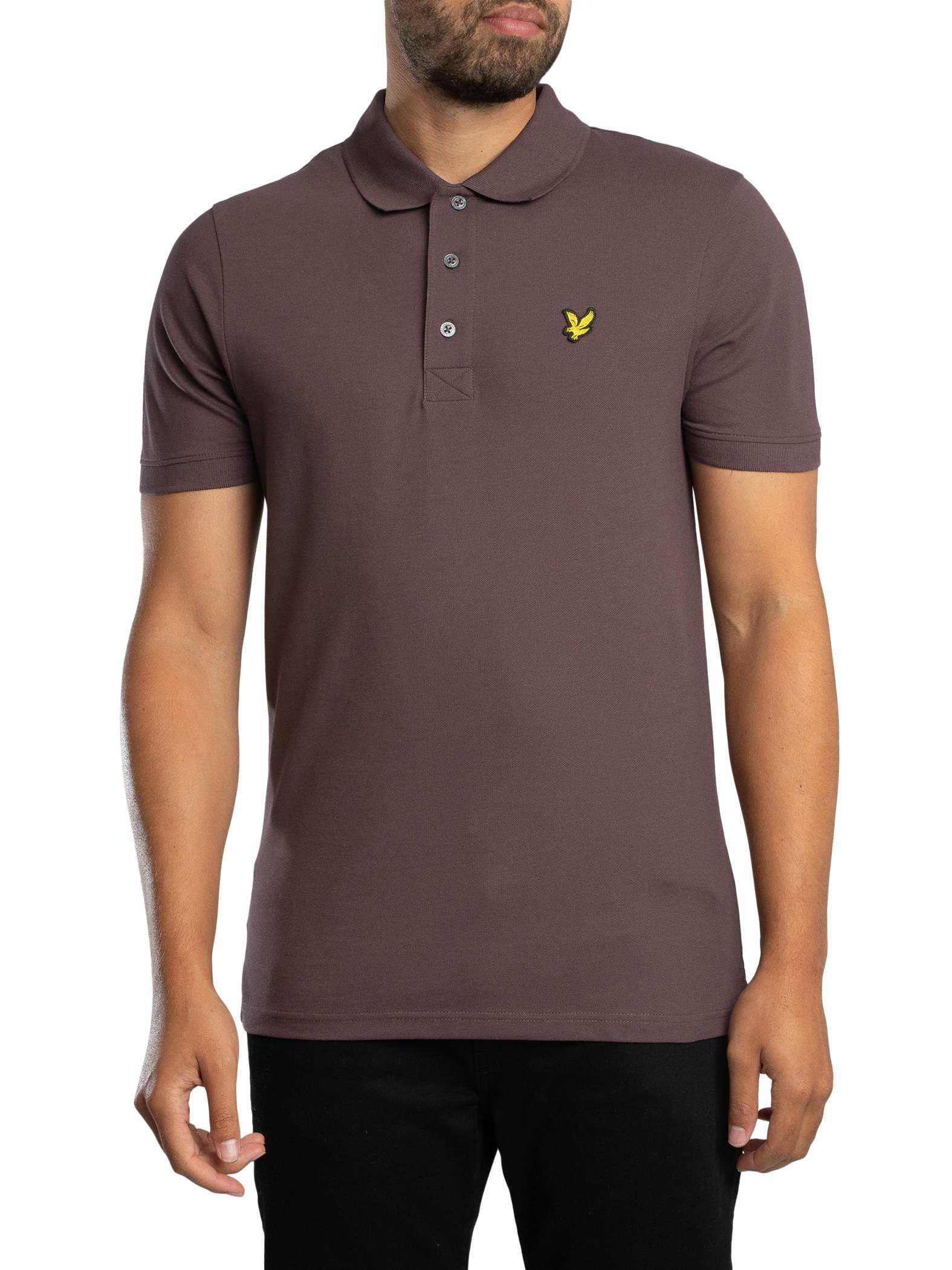 Lyle & Scott Men's Espresso Plain Polo Shirt, S