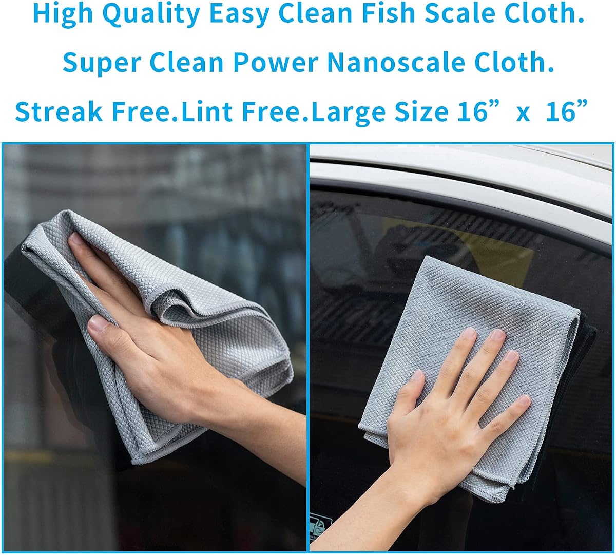 Heavy-Duty Glass & Mirror Polish Cloth Set view 2
