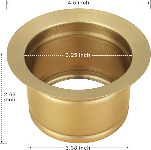 Miniatura 4 de Brida extendida de eliminación de basura para fregadero de cocina, brida de fregadero profundo para orificio de drenaje estándar de EE. UU., color