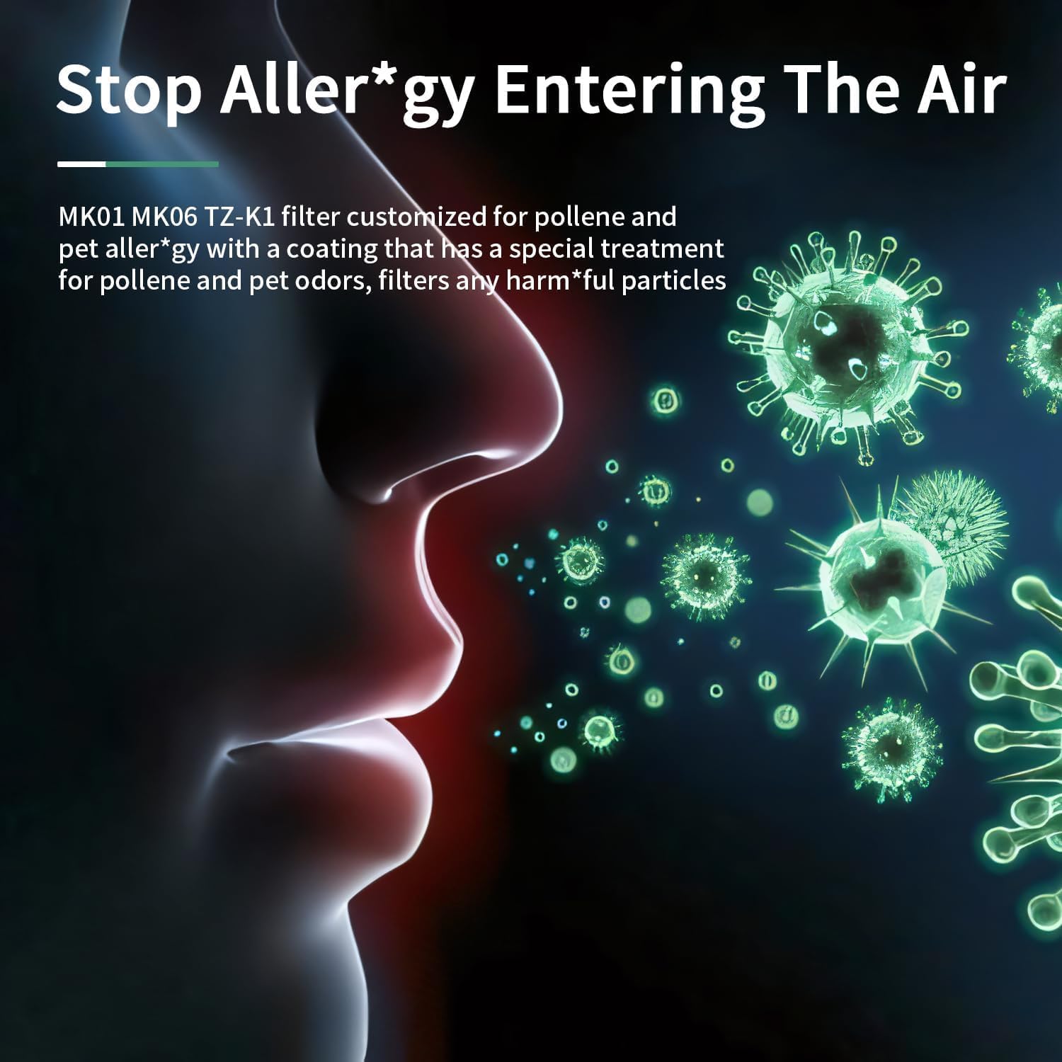 MK01 & MK06 Air Filter Replacement Compatible with MK01 MK06 Air Purifier,4-in-1 Air Filter for Tolife TZ-K1,FreAire KN6391 HAP601,DH-JH01,MJ001H,MJ012H,EPI081 Air Purifier,Pet Care Filter - Image 7