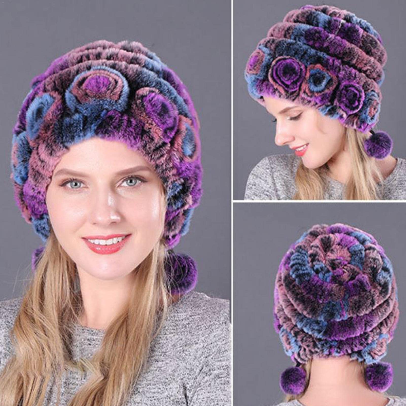 Thingimijigs Cappello Invernale In Pelliccia Sintetica Per Bambine – Con Orecchie 3D E Sottogola Regolabile – Rosa O Nero/Bianco - 2