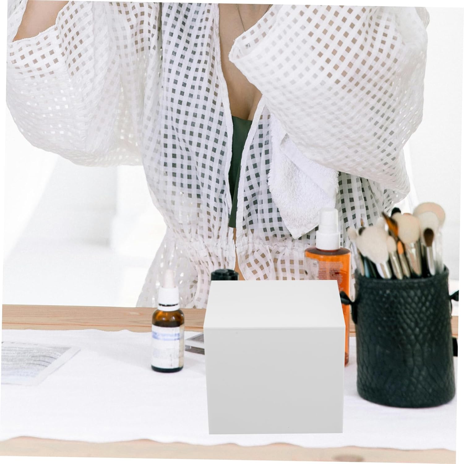 Zerodeko Acrylic Cube Display Stand Riser Multi-Purpose 3-Piece Set for Desserts Collectibles and Event Decoration Sturdy Acrylic Display Holder for Parties and Buffets