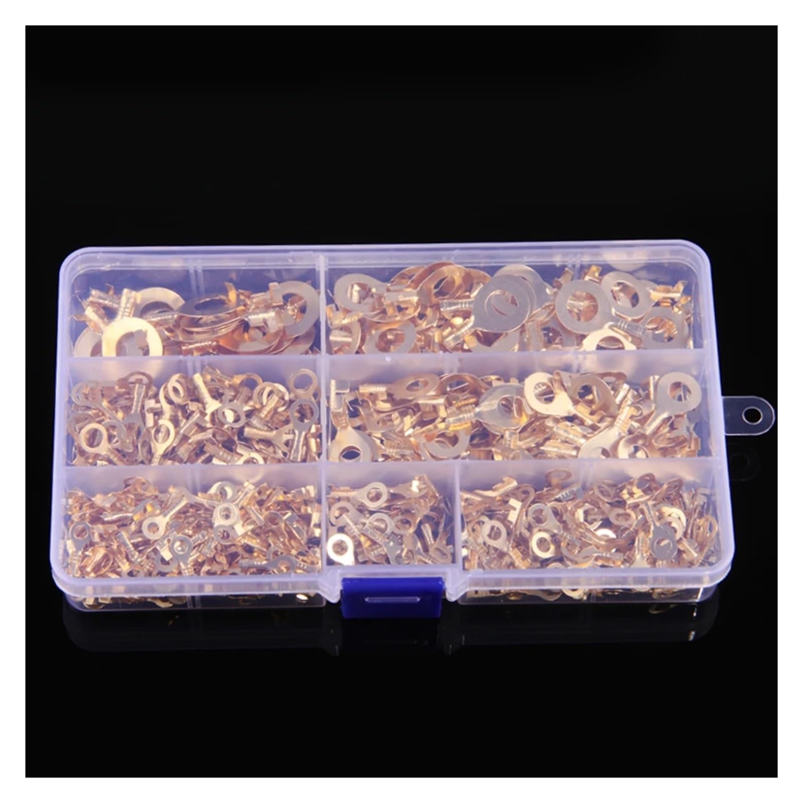 200 Stück M3/M4/M5/M6/M8/M10 Ringkabelschuh Ringauge Kupfer Crimp Terminal Kabelschuh Drahtverbinder Nicht isoliertes Sortimentsset