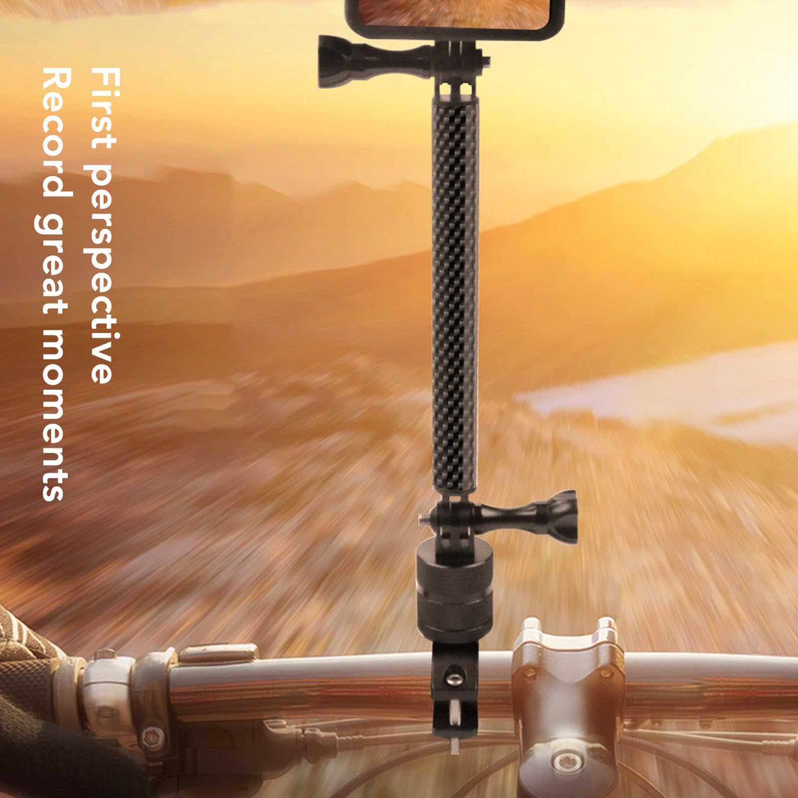 Action Camera Helmet Extension Arm Carbon Fiber Aluminum Lightweight Helmet Extension Pole for X3 ONE RS GO 2 ONE X2