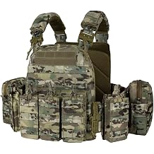 Tactical Outdoor Vest with Quick Release and PALS Molle System 1000D Nylon