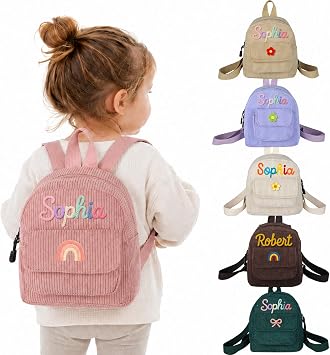 Personalized Mini Backpack for Little Kid Custom Toddler Backpack with Name