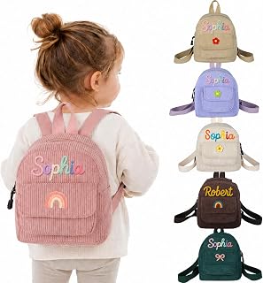 Personalized Mini Backpack for Girls Boys Custom Baby Backpack with Name