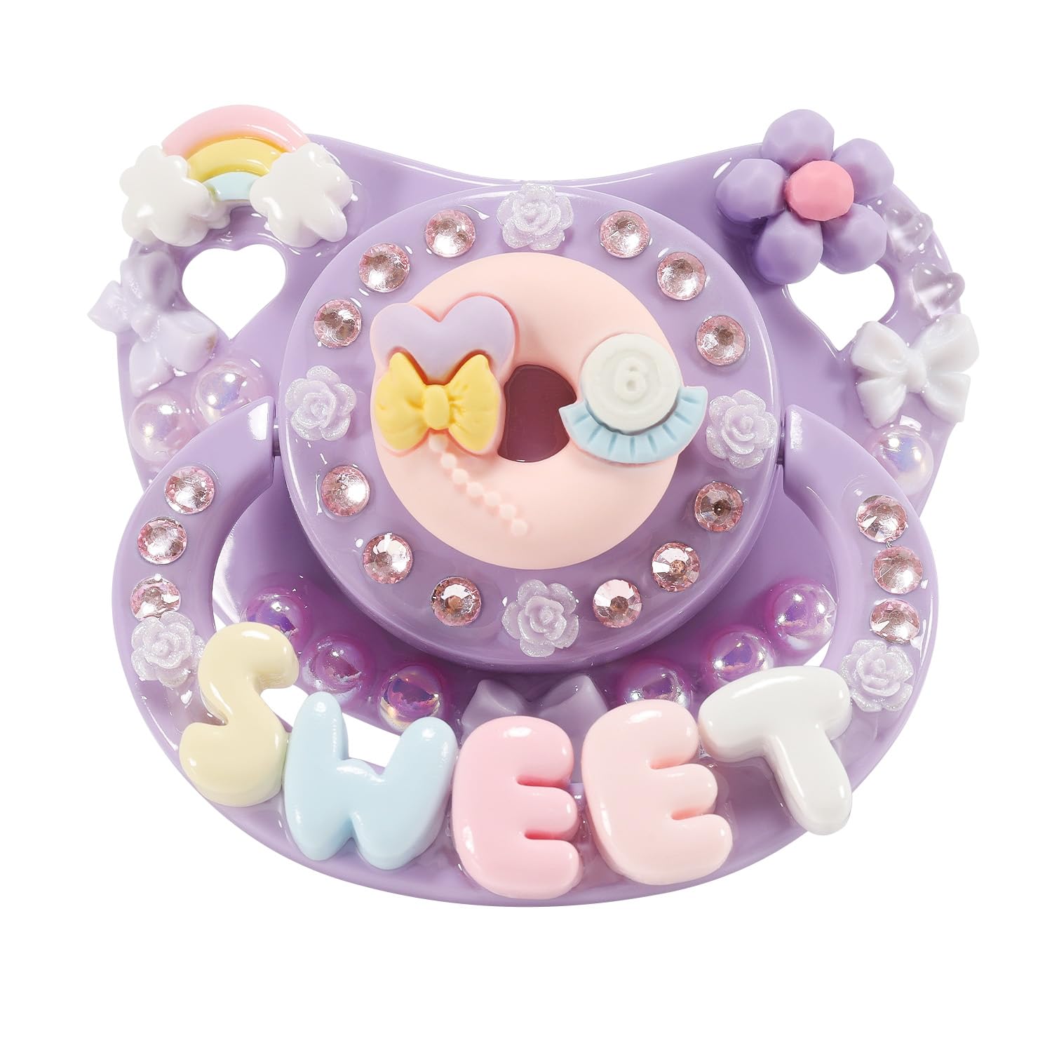 CutiePlusU Pacifier Big Shield Large Size DIY Handmade