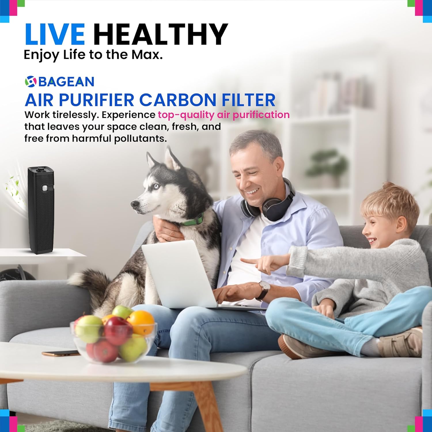 Bagean Carbon Pre Filter AER1 - Compatible with Holmes AER1 Air Purifier Filter Replacement - 9.5" x 4.1" Activated Carbon AER 1 Holmes Air Purifier Filters Removes Odors and Freshens Your Home (4-Pk) - Image 6