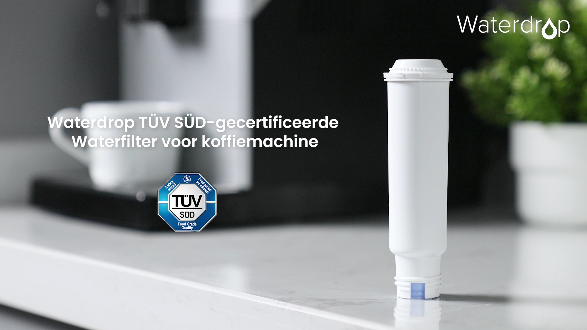 Waterdrop Filterpatroon voor koffie, compatibel met Nivona, Melitta filterpatroon, Krups F088, Krups EA829S, Jura, Melitta Barista TS en Plus, TÜV SÜD gecertificeerd (2