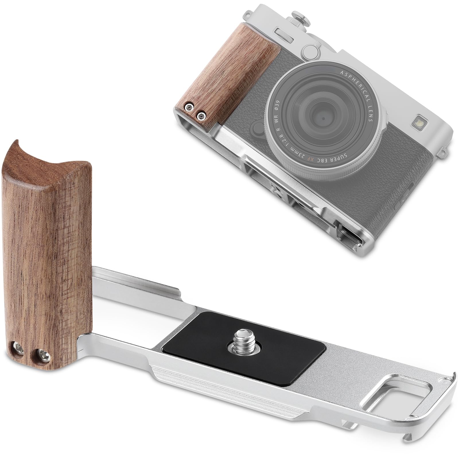 Amazon | Leftfoto X-E5 レトロハンドグリップ L字型ブラケット ローズ