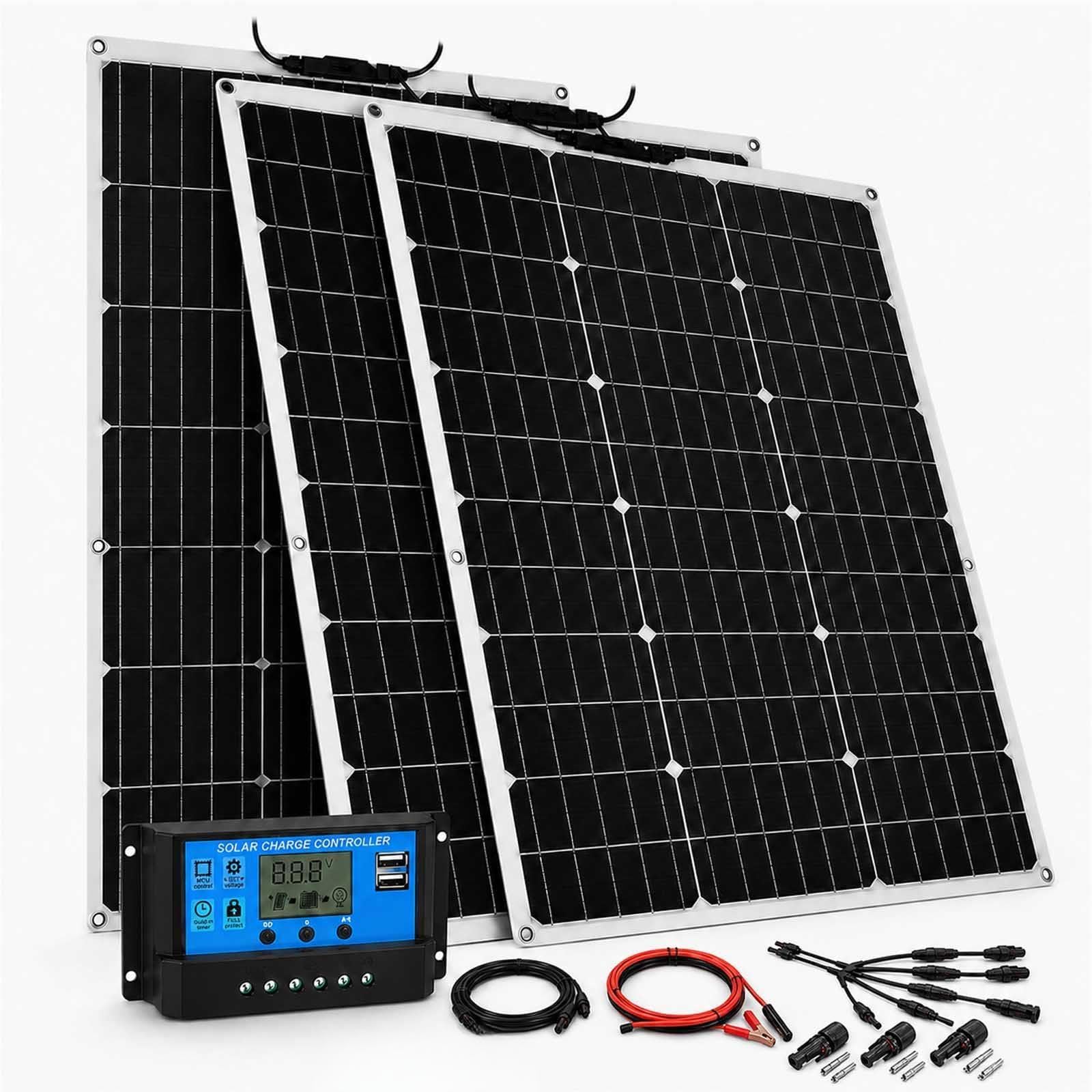 Kit Pannello Solare Semiflessibile per Camper E Barche 300w
