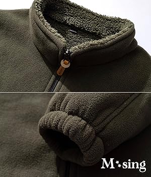 Amazon | [エムシング] フリース ジャケット ボア コート 裏起毛 防寒