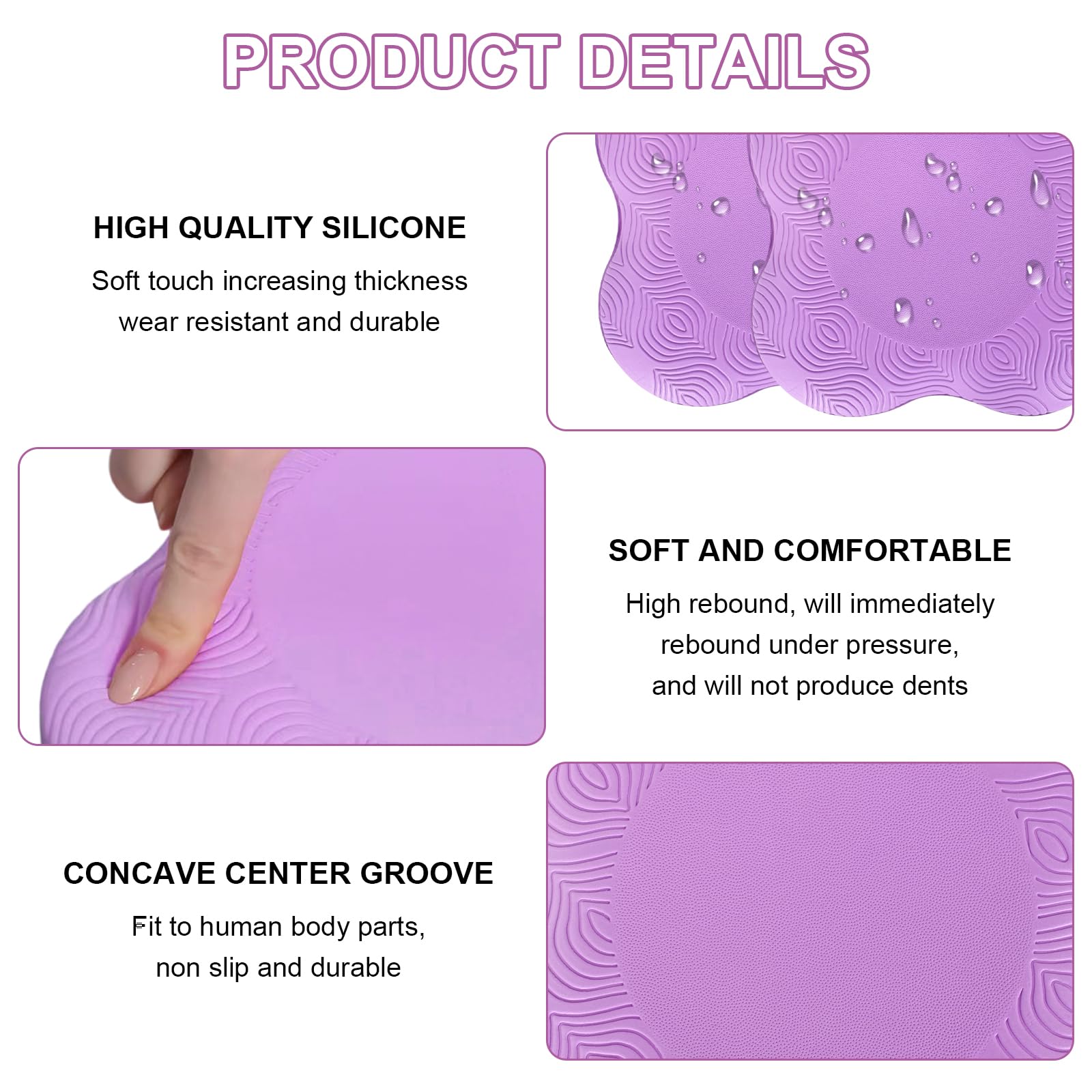 Lot De 2 Genouillères De Yoga Antidérapantes - Coussin Confortable Pour Pilates Et Fitness