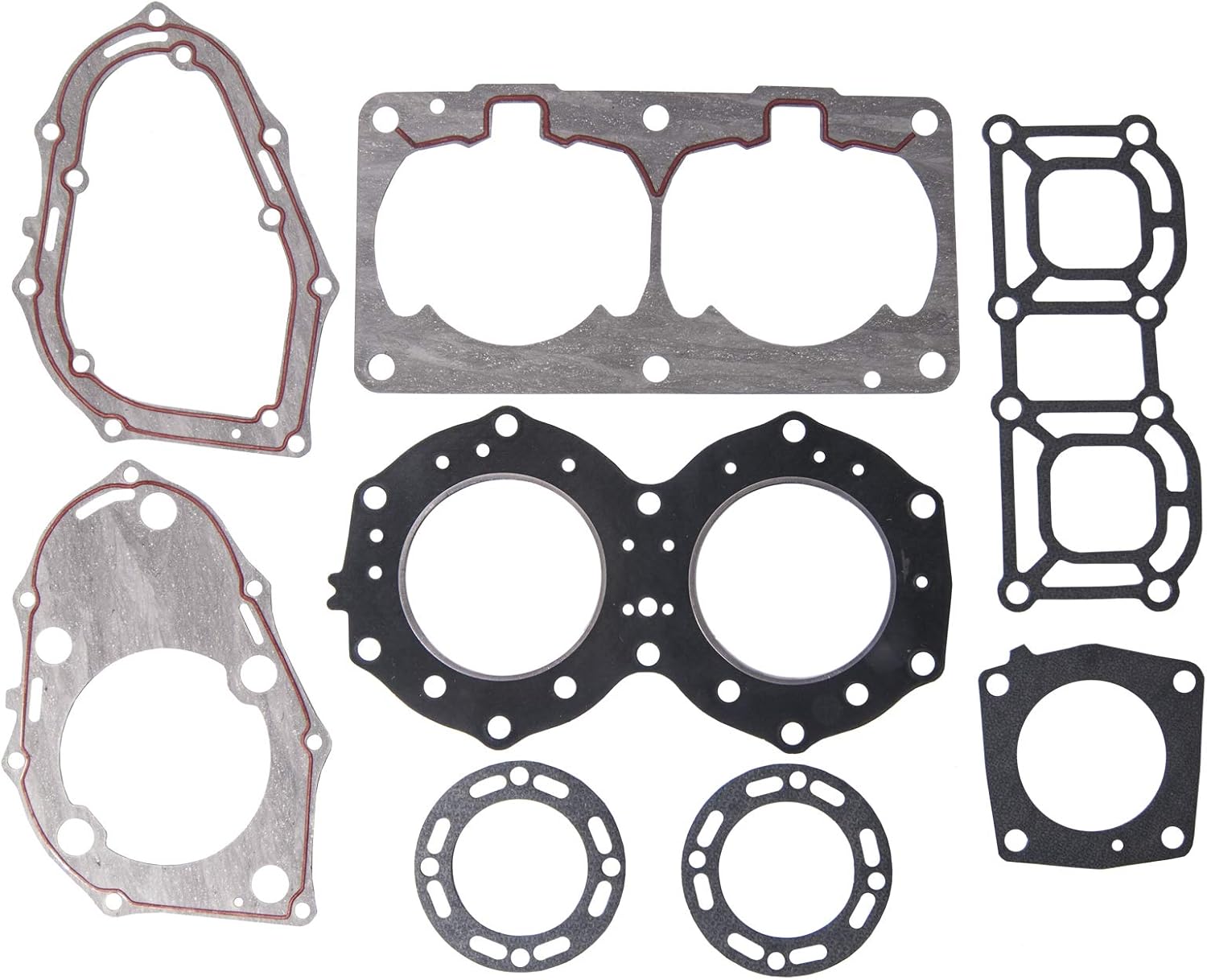 SBT Top End Gasket Kit compatible with 6R7-11181-00-00, 6M6-11351-00-00, 6R7-41114-00-00 Yamaha Wave Runner III 650, VXR 650, Superjet 650, Superjet, Wave Runner III, Wave Runner LX