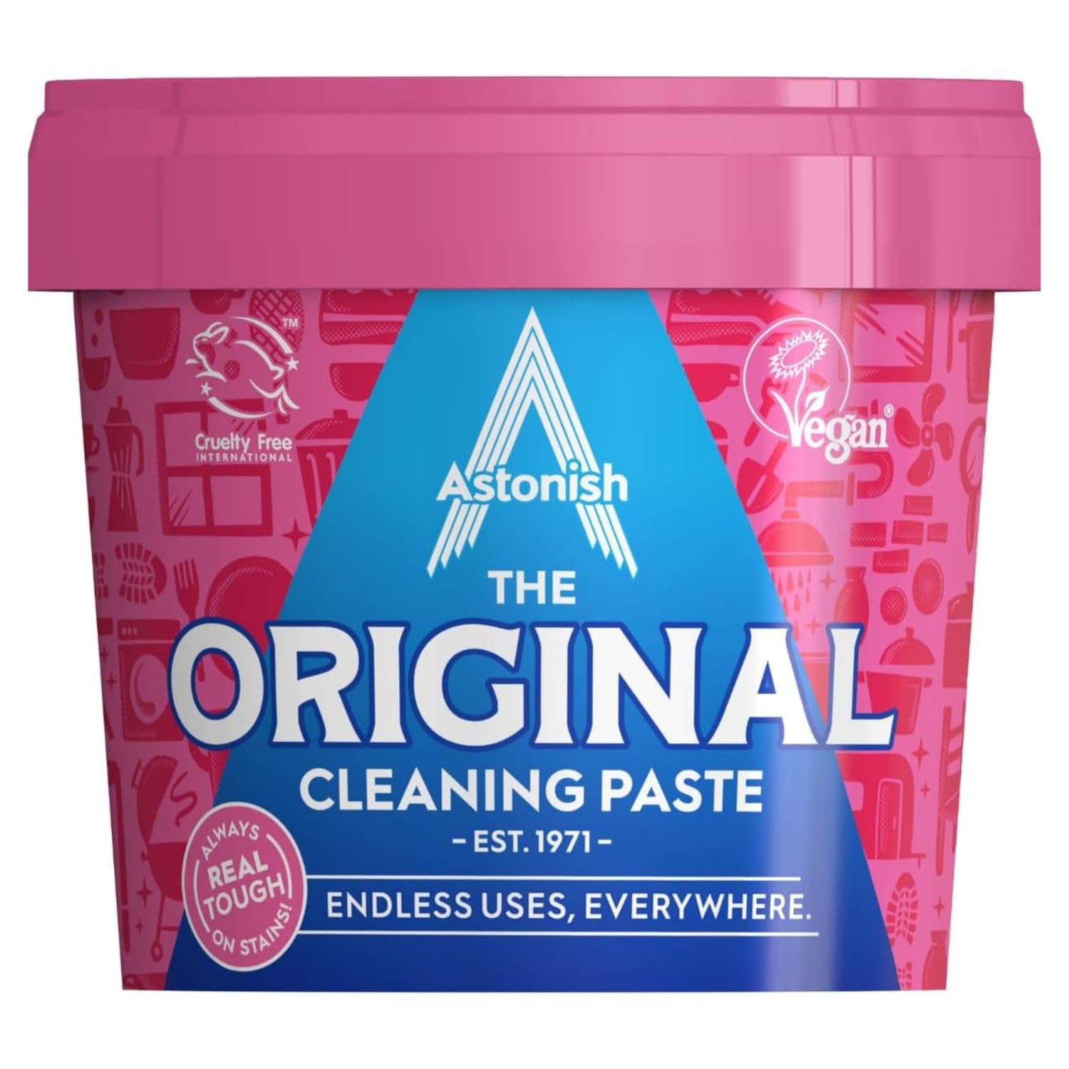 The Original Cleaning Paste, Multi-Purpose, No Harsh Chemicals, Mandarin & Peaches Scent, 500g