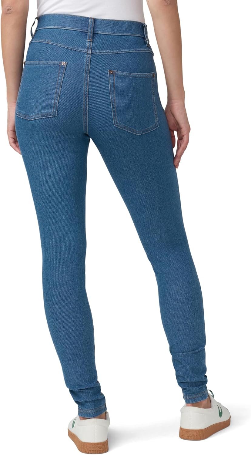 HUE Womens Essential Denim Leggings - Image 2