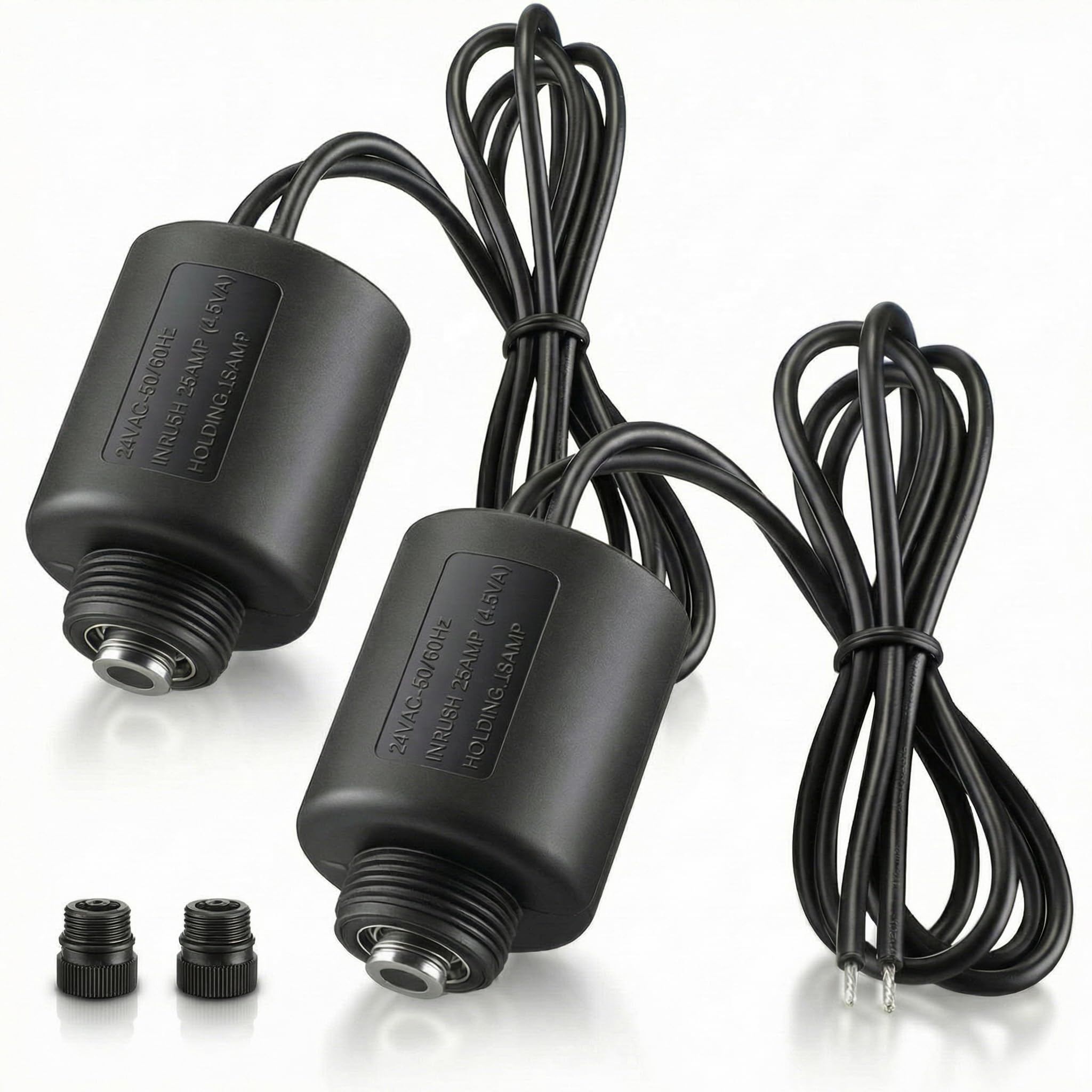 Valvola di irrigazione a solenoide compatibile con Irritrol, 24 VAC, confezione da 2 | Elettrovalvola a 2 vie con sede dello stantuffo e 1,9 cm. MPT, compatibile con valvole Irritrol 2400, 2500, 2600 e 700