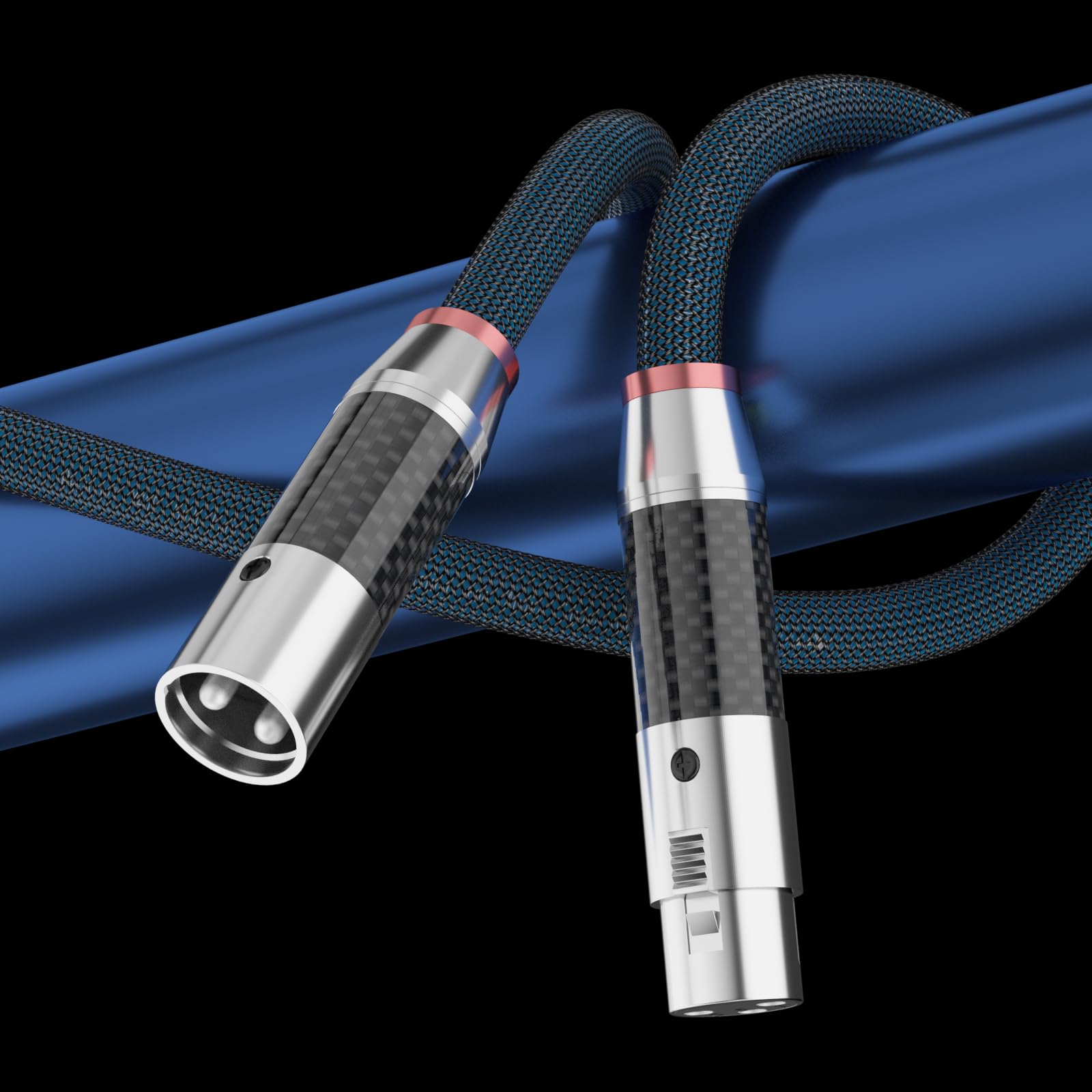Highend - Cavo audio placcato in argento di alta qualità con connettore XLR, 3 pin, HiFi bilanciato, per lettore CD, livello di uscita e uscita (X405XR1801-1,5M)