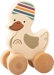 Sterntaler Rollspielzeug Holz Ente Edda - Fördert kreative Fähigkeiten und Motorik - Aus FSC® 100%-zertifiziertem Holz - Nachhaltiges Baby- und Kleinkindspielzeug