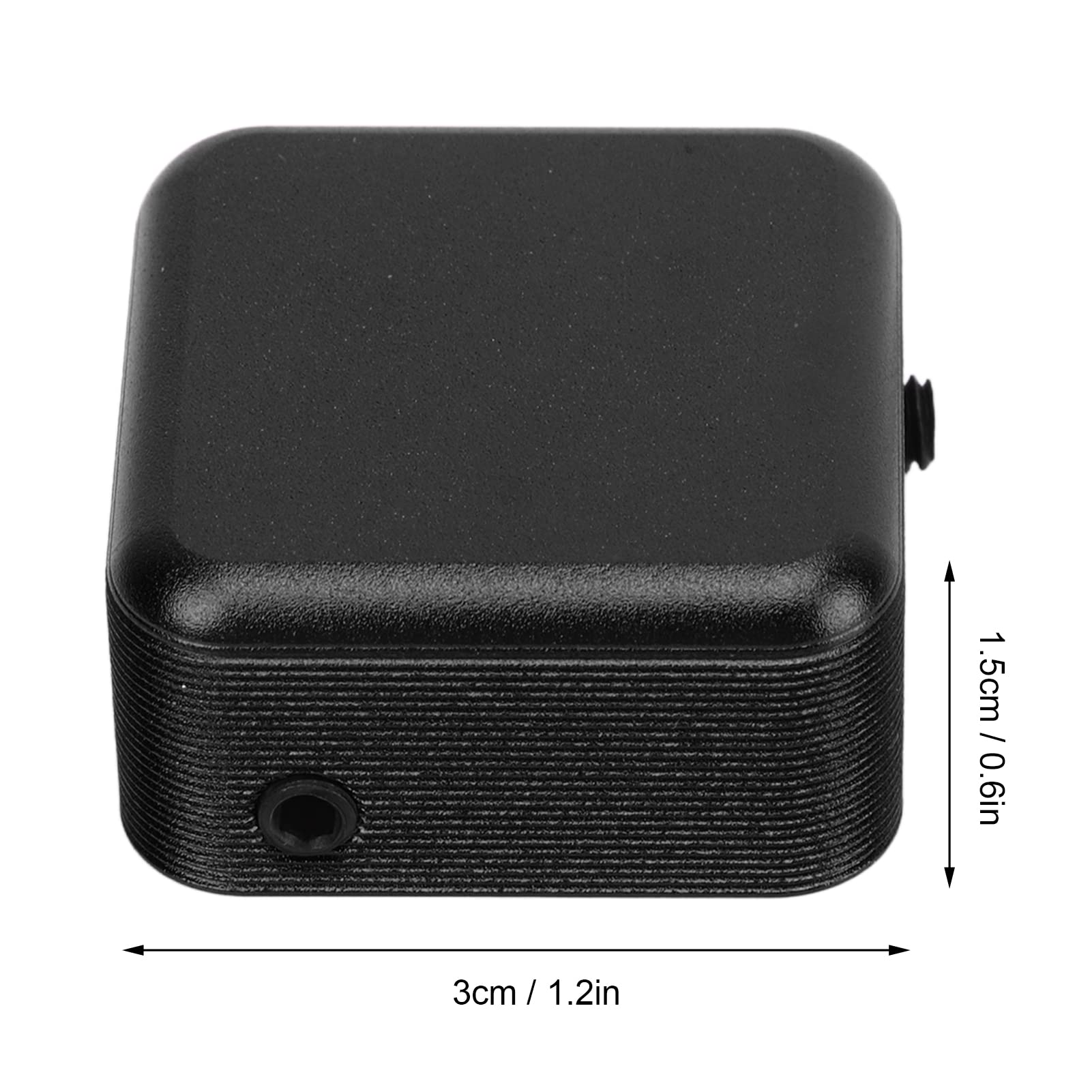 Yuecoom Magnetic Billiard Chalk Holder, Pool Table Chalk Cubes Portable Pool Snooker Chalk Case Aluminum Alloy Billiard Chalk Accessories (Black)