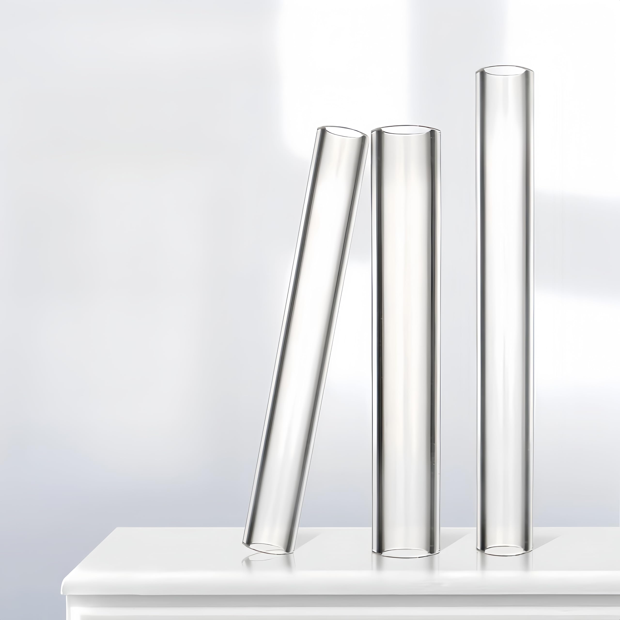 Tubo de vidrio de borosilicato de alta pureza: tubo de vidrio hueco de laboratorio resistente a altas temperaturas y ácidos.(7mmx1.5mmx300mm 10pcs)