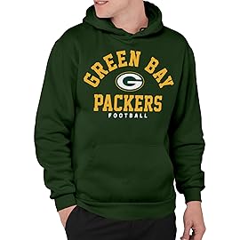 Junk Food Clothing x NFL - Green Bay Packers - Classic Team Logo - Unisex Adult Pullover Fleece Hoodie for Men and Women - Size X-Large