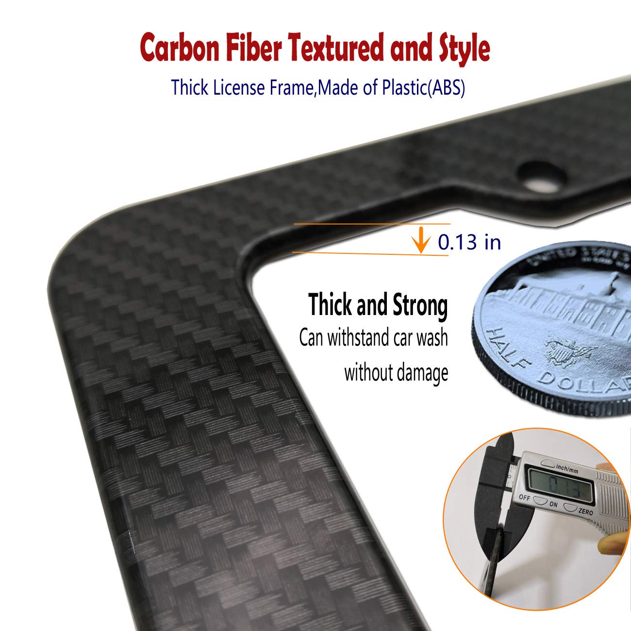 ZXFOOG Rubber Trailer License Plate BracketTrailer/Truck License Plate