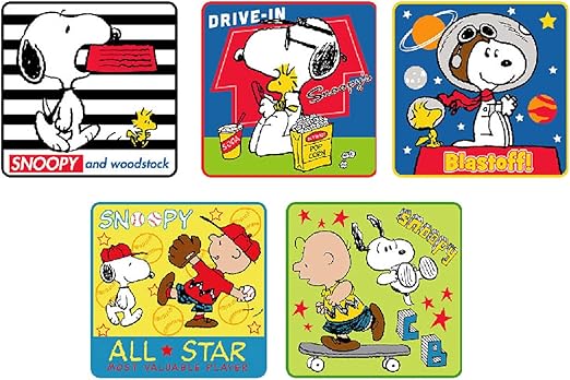 Amazon Disney Minions Snoopy ディズニー ミニオンズ スヌーピー プチタオル ５枚セット ハンカチ ハンドタオル ミニタオル 子供 男の子 女の子 スヌーピーc ハンドタオル ホーム キッチン オンライン通販