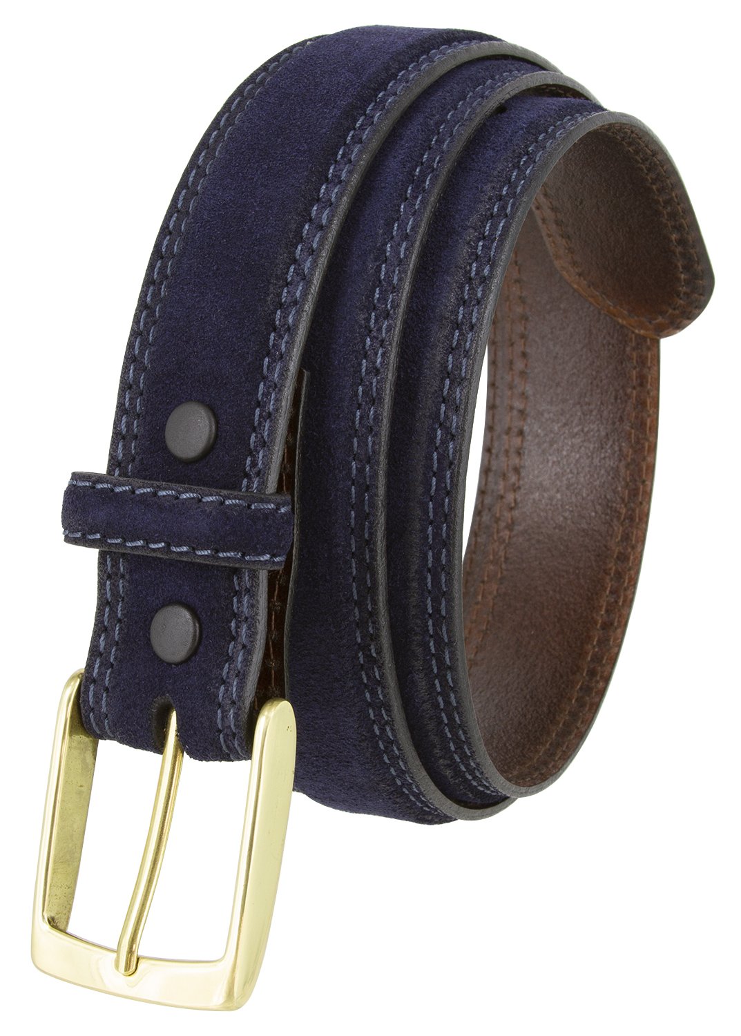 Fullerton 351000-AE354BOC Full Grain Suede Casual Jeans Leather Belt 1-3/8