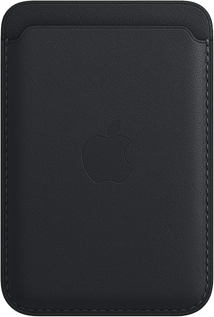 Apple Leather Wallet with MagSafe (for iPhone) - Midnight