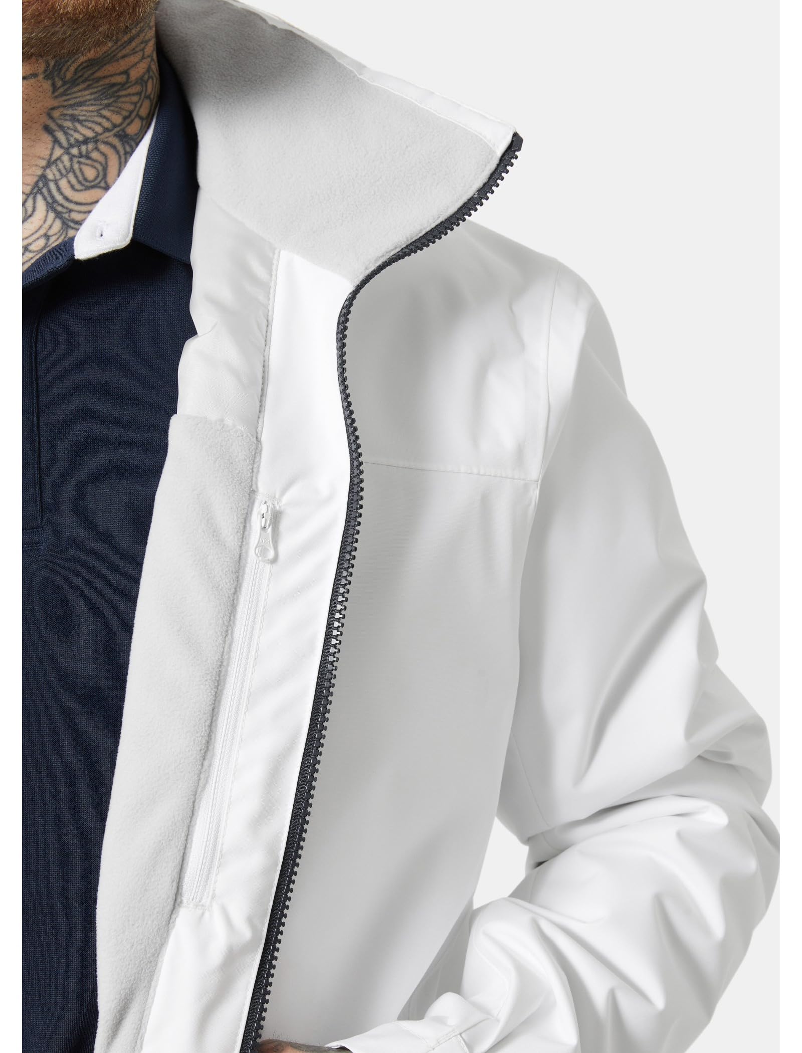 Helly-Hansen Crew Midlayer 2.0 wodoodporne kurtki dla mężczyzn z izolowaną, wiatroszczelną tkaniną żeglarską i pakowanym kapturem