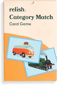 Relish Category Snap Matching Card Game Dementia Activity for Seniors