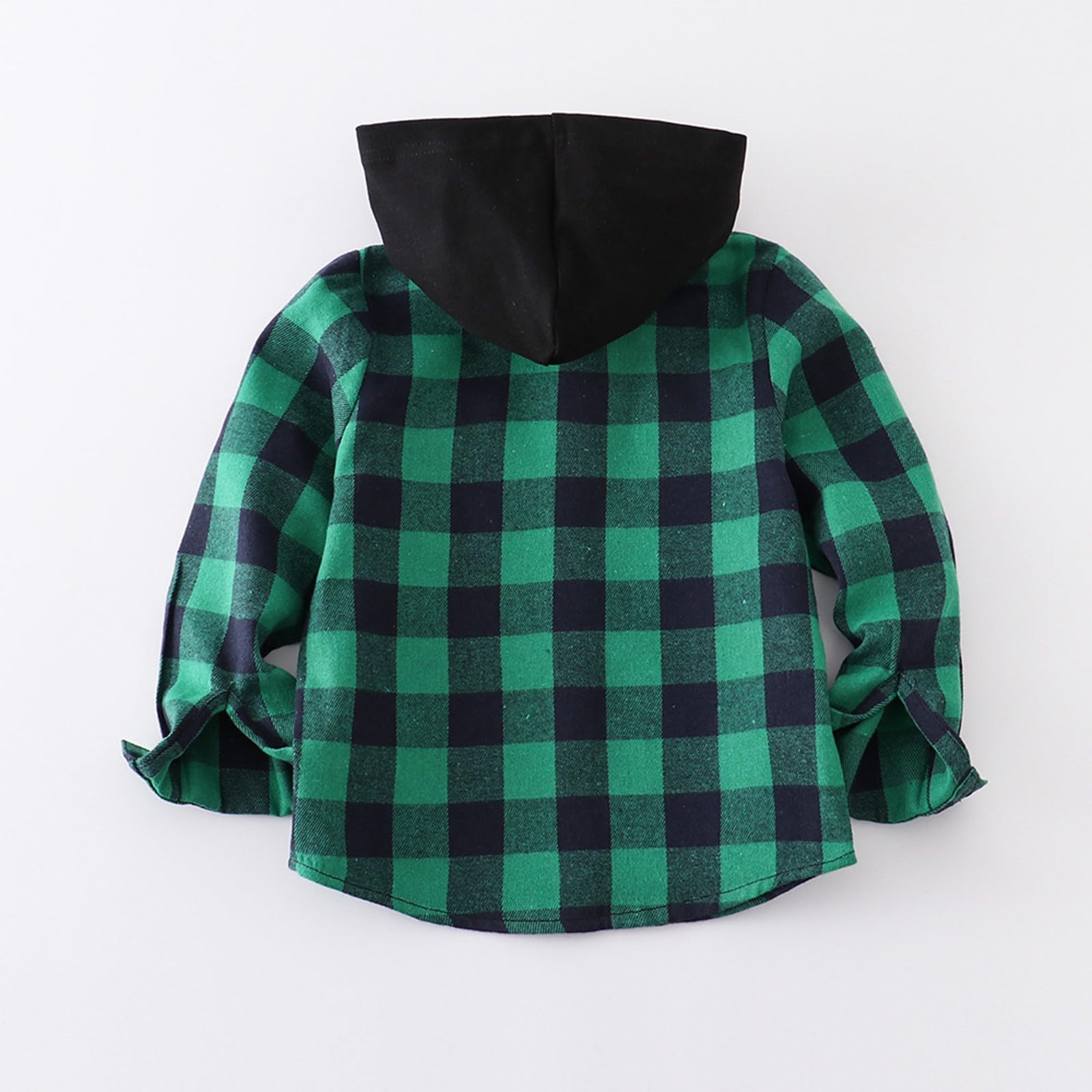 Camisa de manga larga con botones a cuadros para niñas y niños, ligera, informal, para la escuela