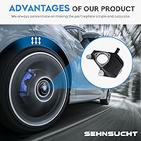 Vista 4 de Kit de descenso de husillos frontales de 2" compatible con Chevy Silverado 1500/ Sierra 1500 99-07, para GMC Tahoe/Yukon 99-06, para Avalanche 1500