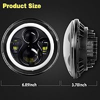 Vista 7 de 2 faros delanteros para Jeep Wrangler