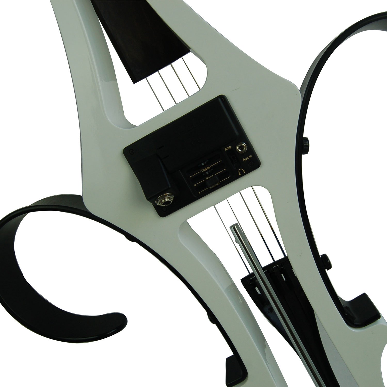 Aliyes Handmade Professionale Legno Massello Elettrico Violoncello 4/4 Full Size Silenzioso Elettrico Cello-Bianco