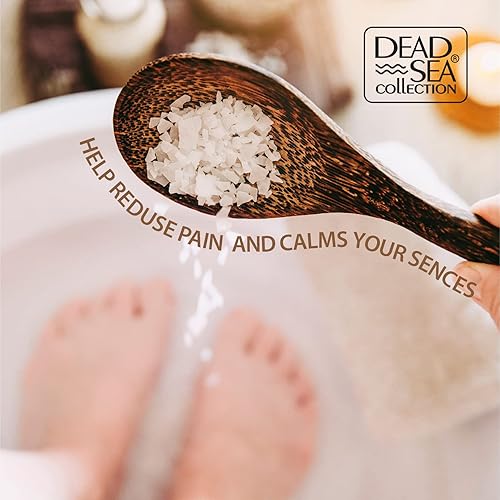 Miniatura 6 de Dead Sea Collection Sales de baño para hombres, baño de recuperación muscular, sal marina pura de sándalo para hombre para calmar y relajar, 37 onzas