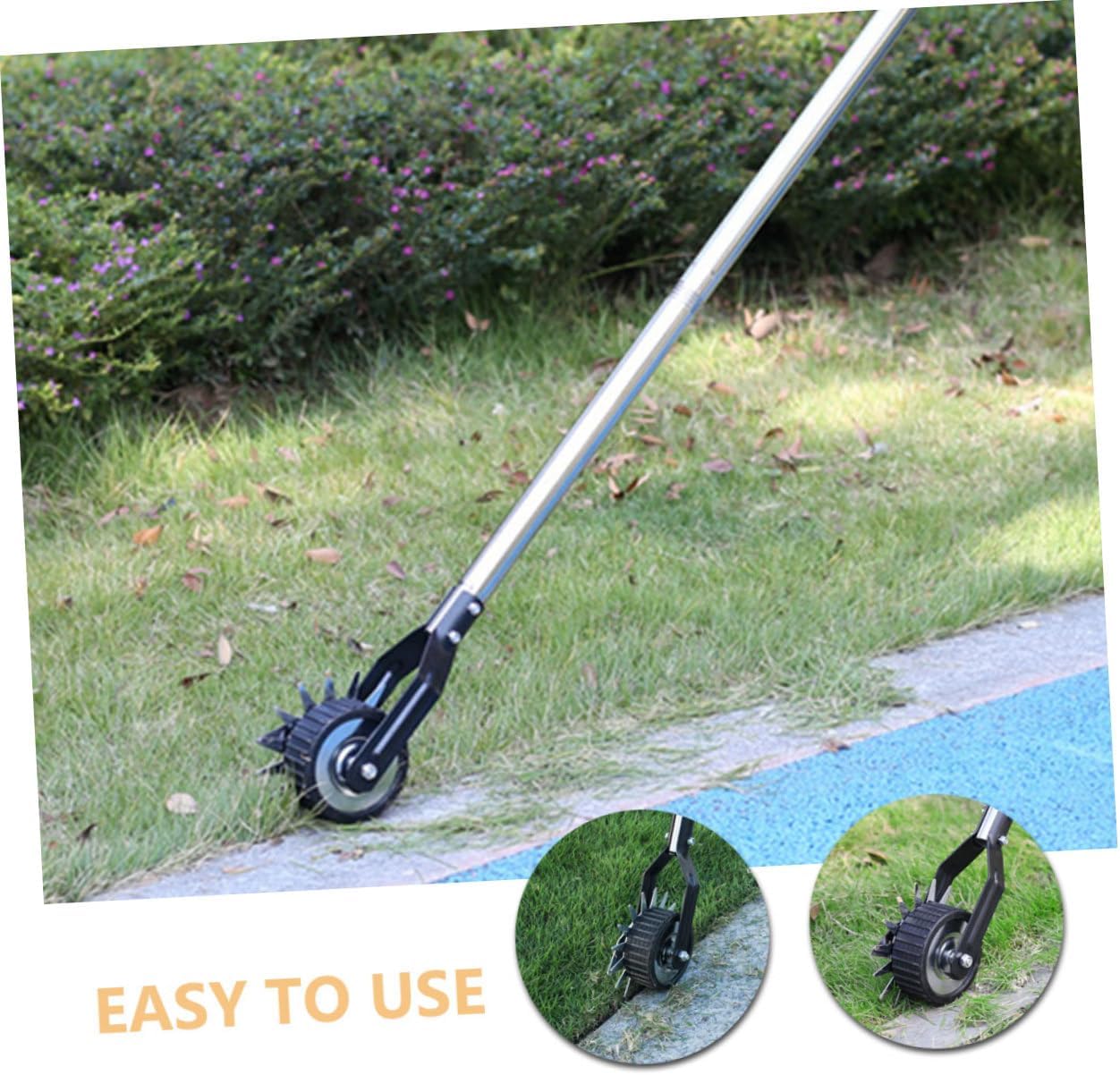 SUPVOX 1set Garden Wheel Rotary Manual Edger Lawn Shear for Easy Disassembly Extended Handle Design for Landscaping and Garden Maintenance