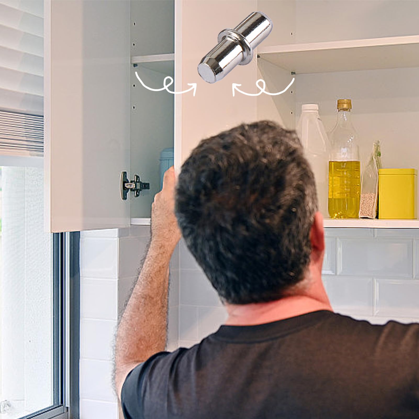 50 Pezzi Supporti Per Mensole Armadio, Perni Di Supporto Per Mensole 25 - Foto 4