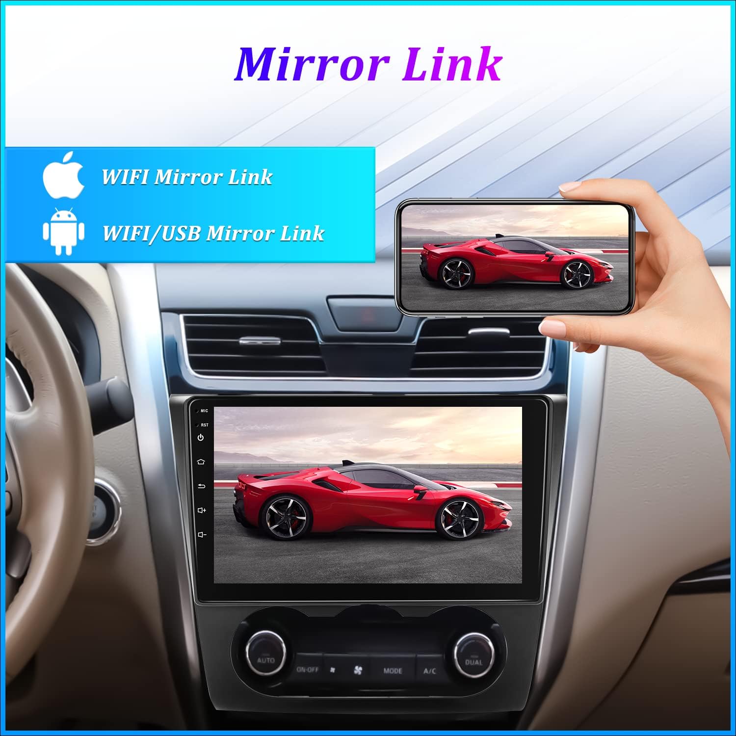 camecho android 10 1 car stereo for nissan teana altima 2008 2012 9 inch car radio touchscreen with gps navigation wifi fm iosandroid mirror link mu