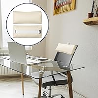 Vista 8 de Almohada para Silla Tumbona, Paquete de 2 Almohadas para Silla de Descanso al Aire Libre con Correa Ajustable, Almohada para la Cabeza de Largo