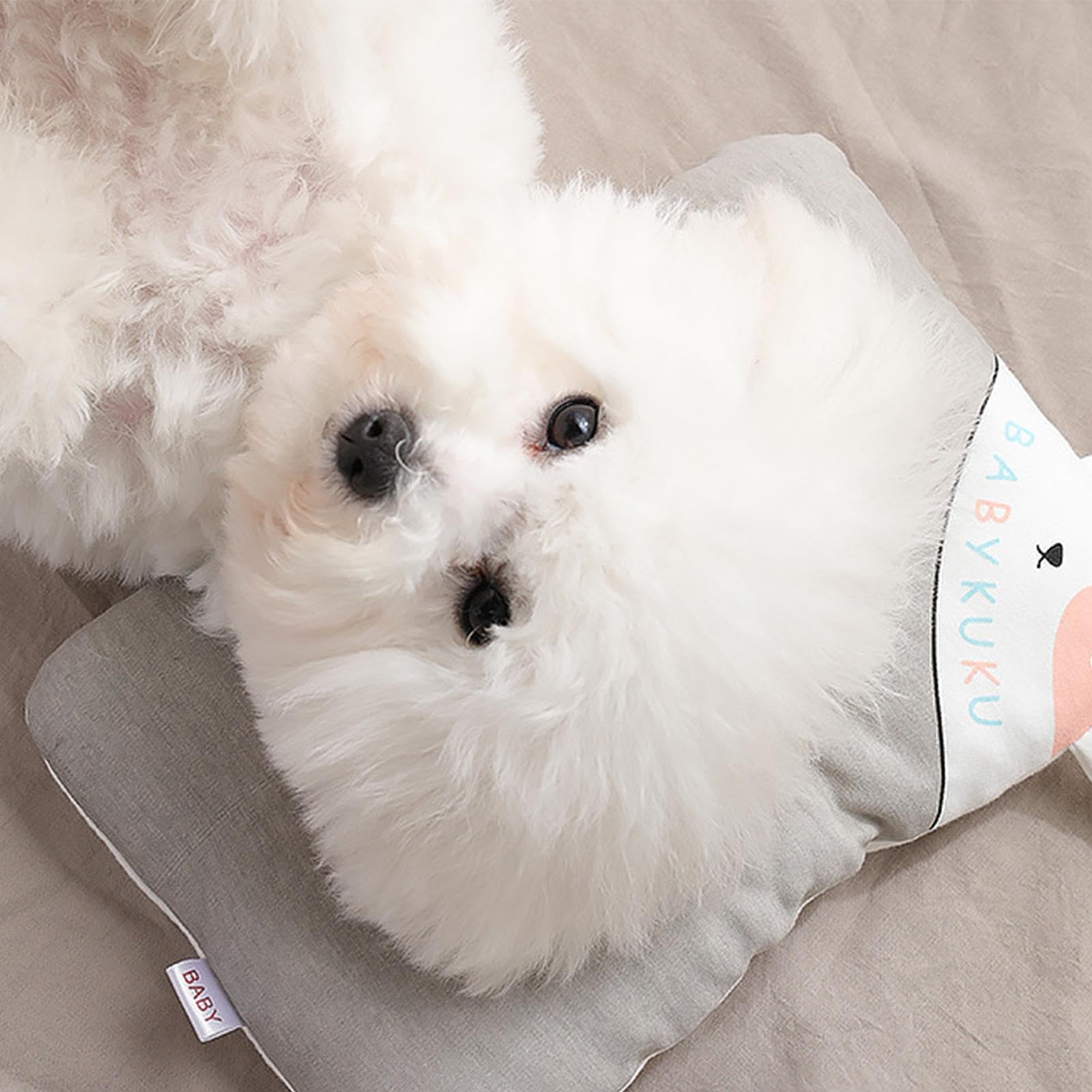 Oreiller apaisant pour chien | Oreiller de sommeil doux pour animal de compagnie | Oreiller en peluche confortable | Oreillers pour tête d'animaux de compagnie | Oreiller carré respirant et