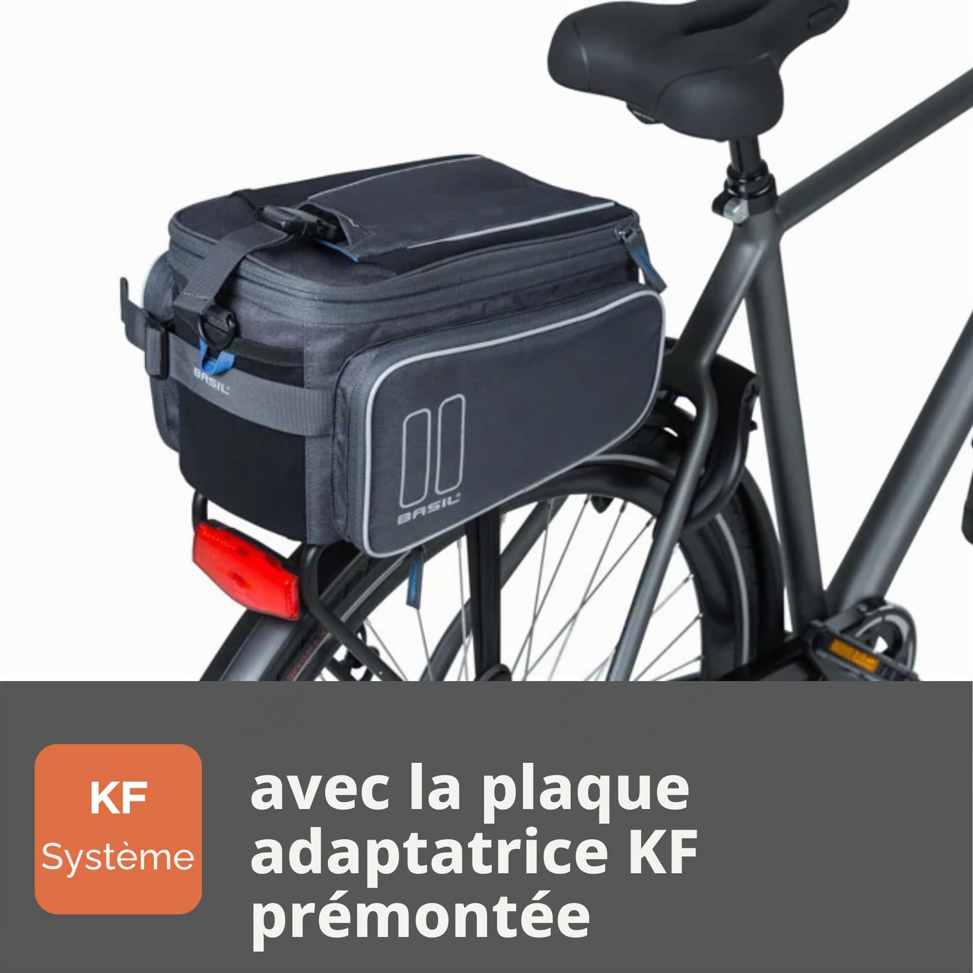 Basil Sport Design Mik Sac Unisexe-Adulte, Graphite, 7-15 Litre